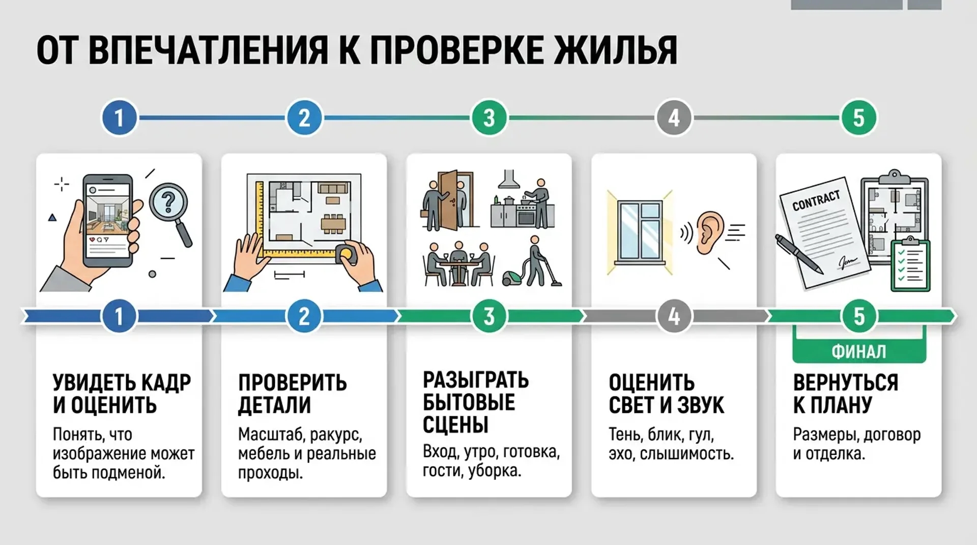 От впечатления к проверке жилья